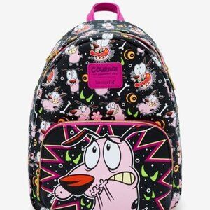 NEW Hot topic Courage the Cowardly Dog Mini Backpack Loungefly